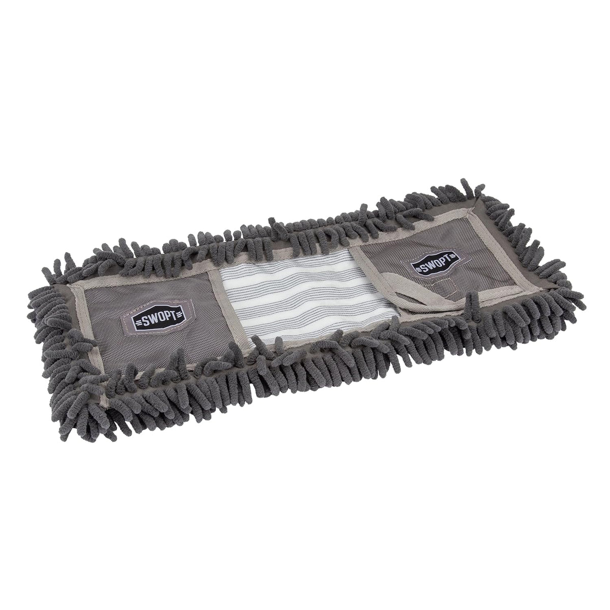 SWOPT 18” Microfiber Dust Mop Refill – Cleaning Pad for Use on Wood, Laminate, Tile – Interchangeable with All SWOPT Cleaning Products for More Efficient Cleaning and Storage
