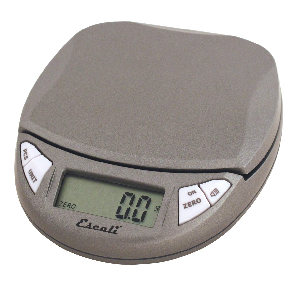 Escali Pico PR500S Precision Kitchen Food Scale for Baking and Cooking, Lightweight and Durable Design, LCD Digital Display, Lifetime ltd. Warranty, Metallic Small
