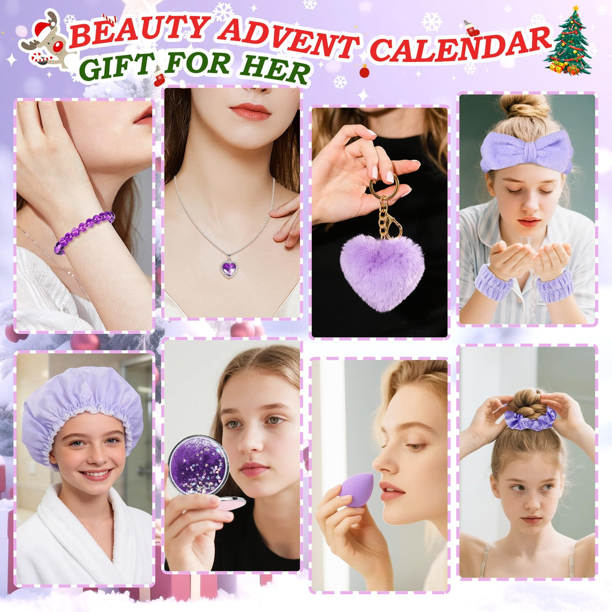 FUSPWEAO Advent Calendar 2026 Adult Women, 24 Days of Christmas Spa Gifts