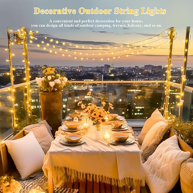 JMEXSUSS 200 LED String Lights Indoor Outdoor Clear Wire, Connectable Warm White Christmas String Lights for Bedroom, 66 Ft Twinkle Fairy String Lights Plug in for Home Wedding Tree Yard Patio Spring