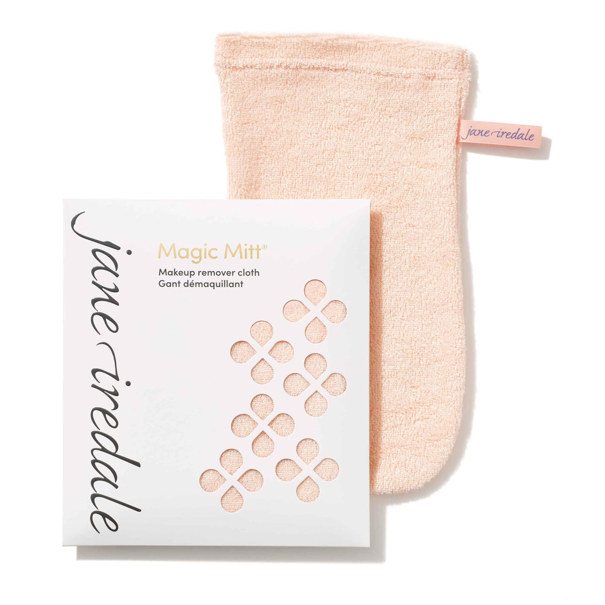 jane iredale Magic Mitt Makeup Remover Cloth, Pink, 1 Count