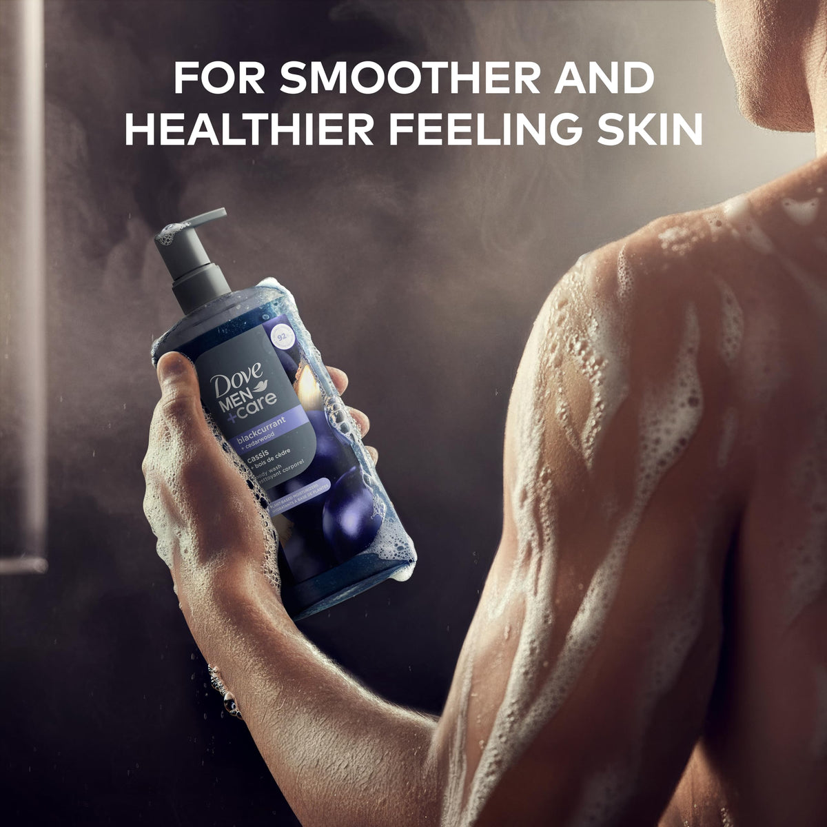 Dove Men Moisturizing Body Wash, Blackcurrant + Cedarwood, 26 oz
