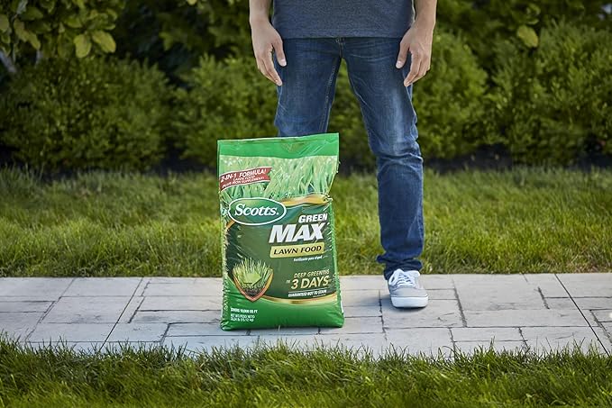 Scotts Green Max Lawn Food, Lawn Fertilizer Plus Iron Supplement for Greener Grass, 10,000 sq. ft., 33.33 lbs.