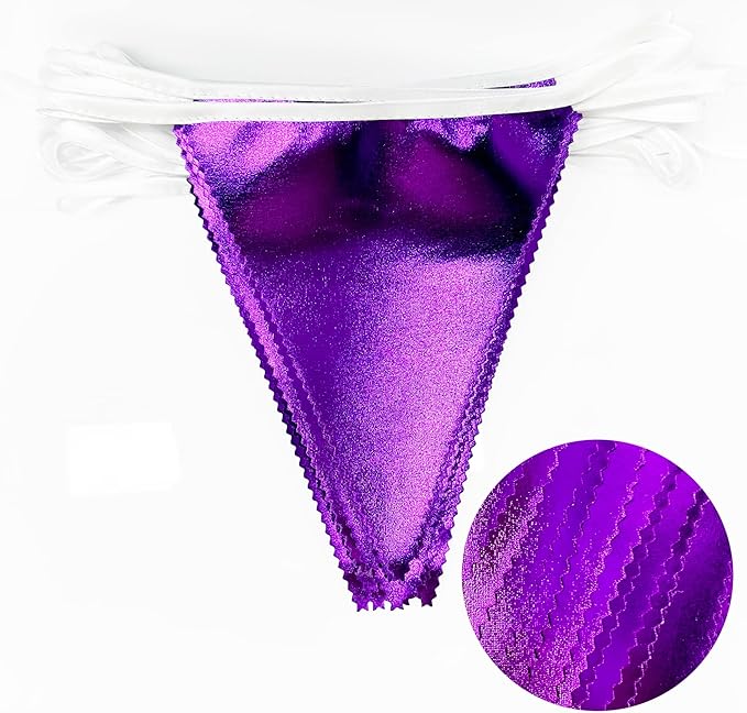 Purple Party Decorations Triangle Pennant Banner Flag Dark Purple Metallic Fabric Bunting Garland for Graduation Wedding Bridal Shower Birthday Anniversary Holiday Halloween Disco Party Supplies
