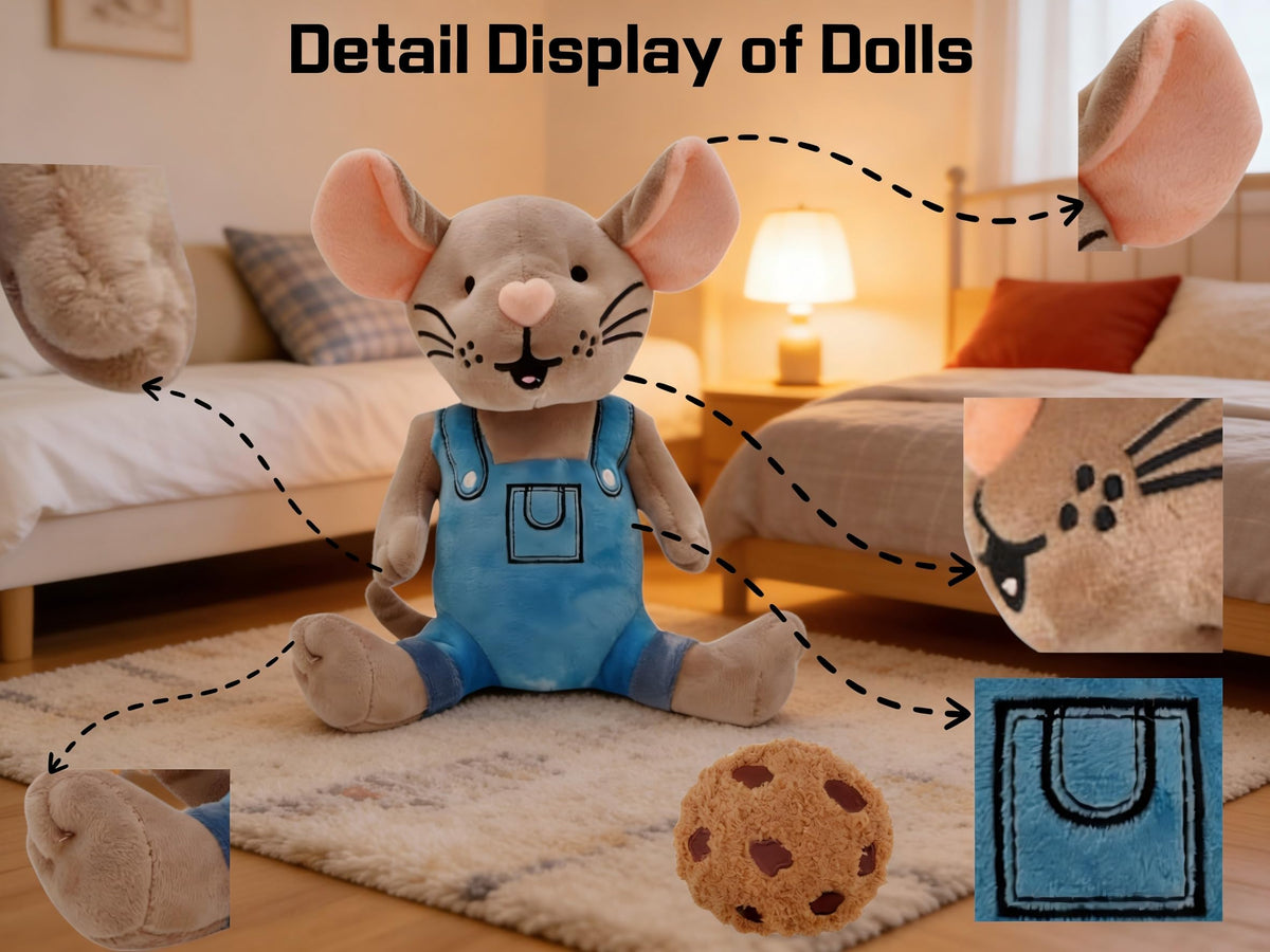 Malvjun If You Give Mouse a Cookie Plush Toy