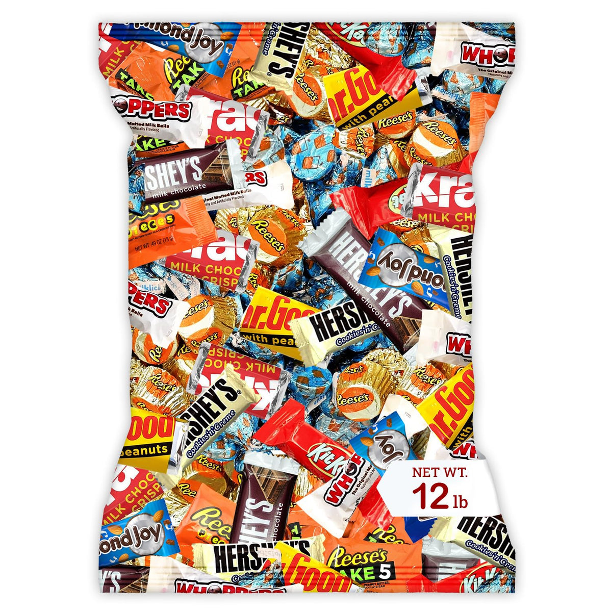 Bulk Chocolate Assortment Variety Pack - Chocolate Candy Variety Pack - 12 lb Bag of Mixed Bulk Candies, Milk, Dark and more! Bulk Candy Mix for Bag