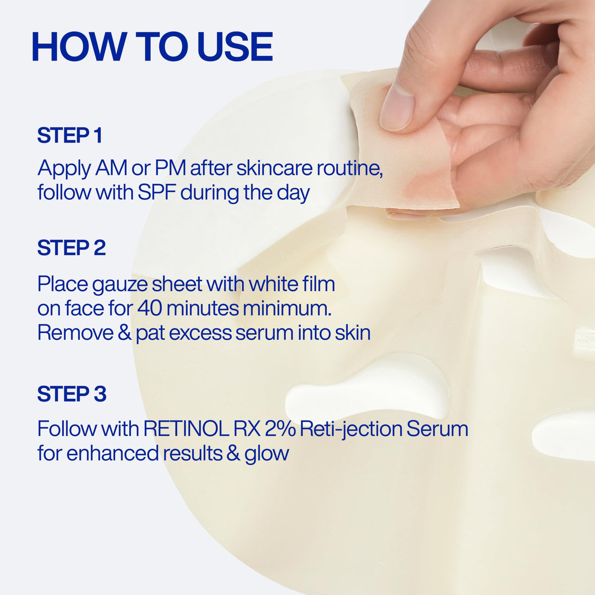 IOPE Retinol Serum in Deep Collagen Gel Mask 5 Set | Double-Layered Hydrogel Sheet for High Adhesion, A Full Bottle of Retinol RX 1% Serum, Intense Firming & Plumping, Anti-Aging, Korean Skincare
