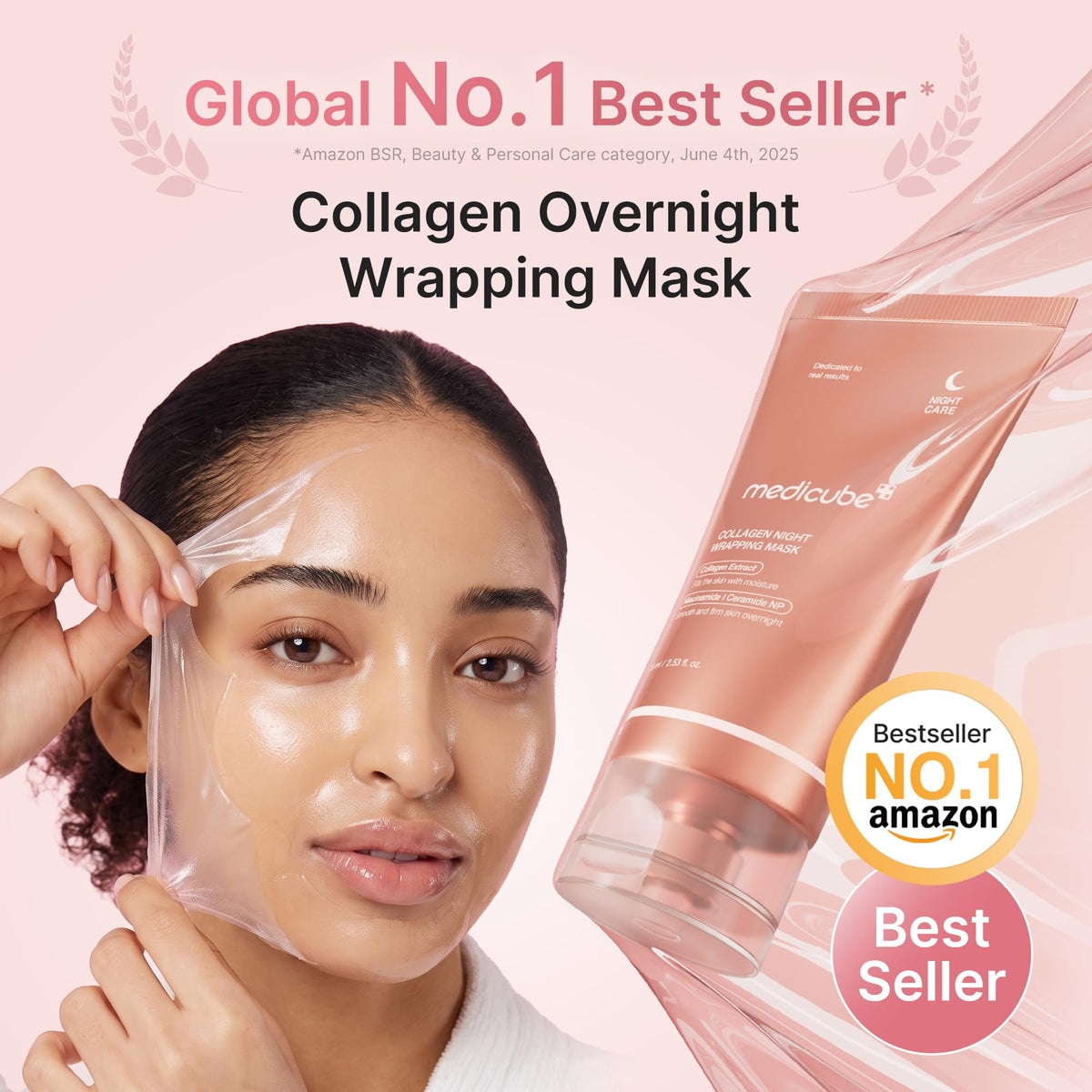 medicube Wrapping Mask Collagen - Overnight Peel Off Facial Mask