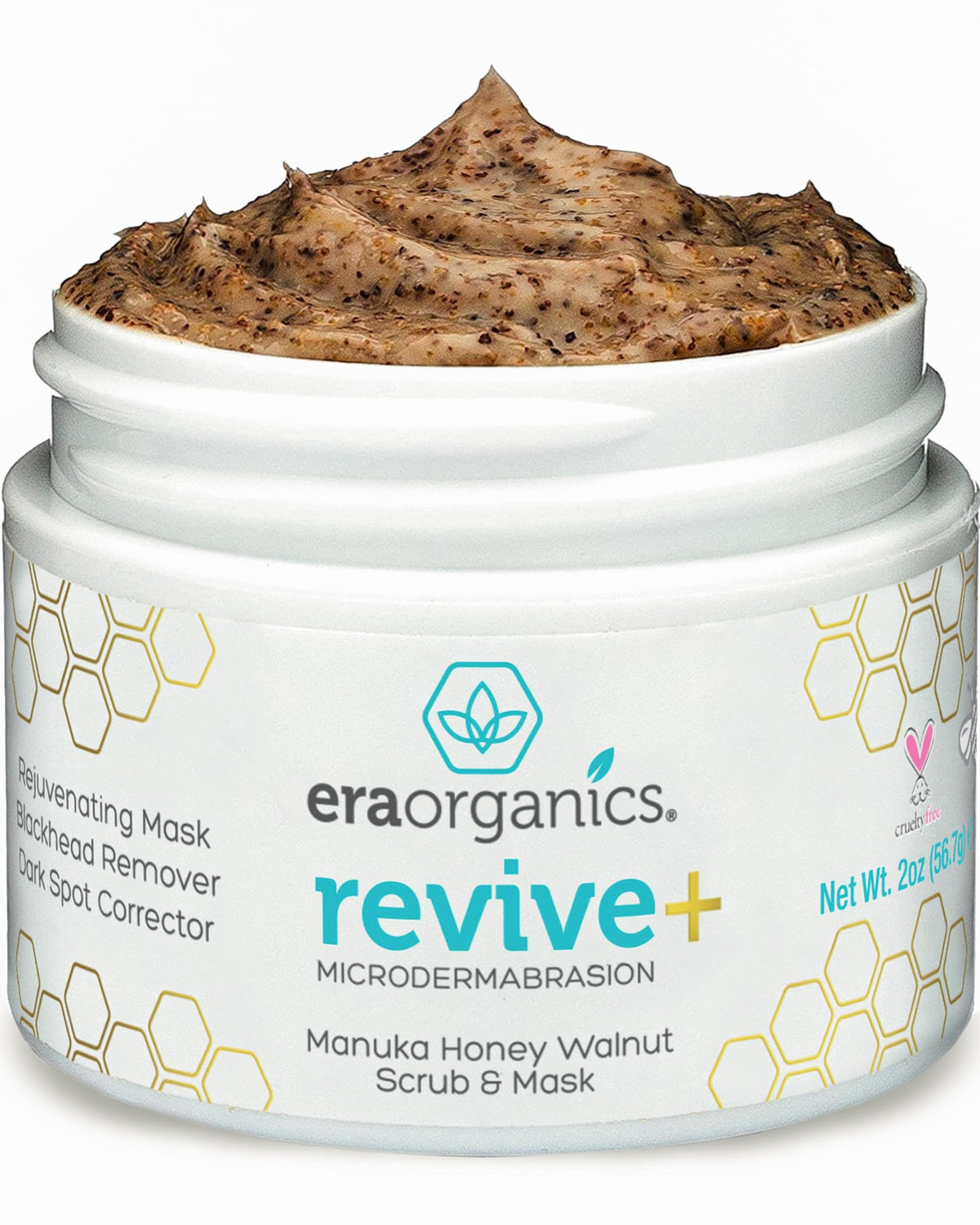 Manuka Honey Exfoliating Facial Scrub - Microdermabrasion Face Exfoliant
