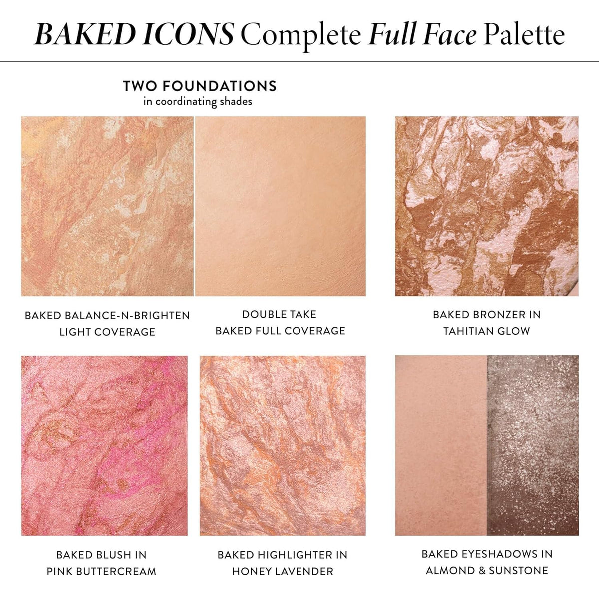 LAURA GELLER Baked Icons Full Face Palette With Foundation- Light