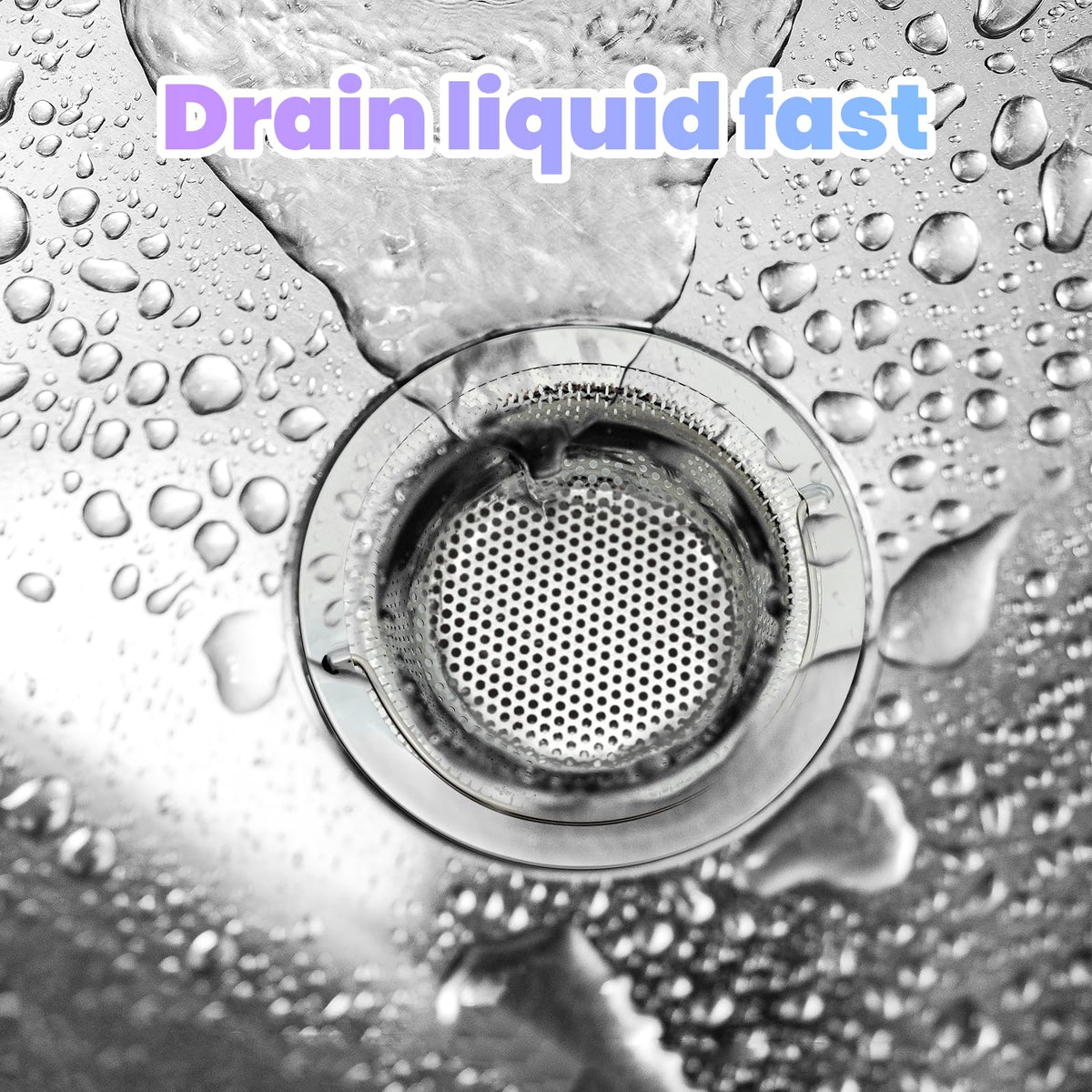 Giramika 2 Pack Kitchen Sink Drain Strainer with Handle, Stainless Steel Large Kitchen Sink Drain Basket Food Catcher, Outer Diameter 4.5 Inch, Rust Free