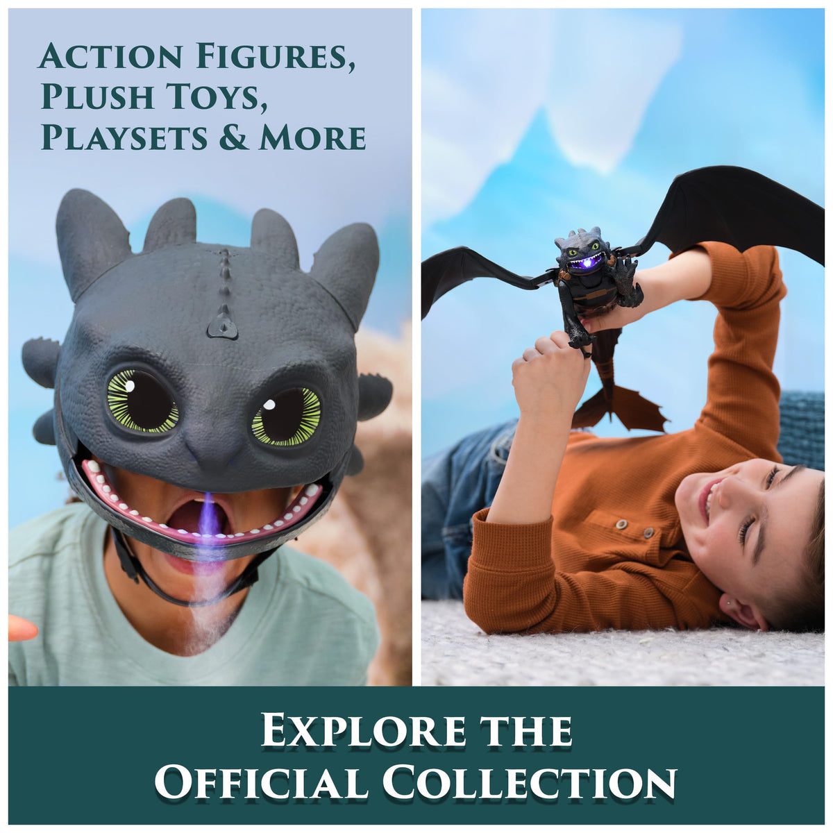 DreamWorks How to Train Your Dragon Toothless & Deadly Nadder 3” Plush Toys
