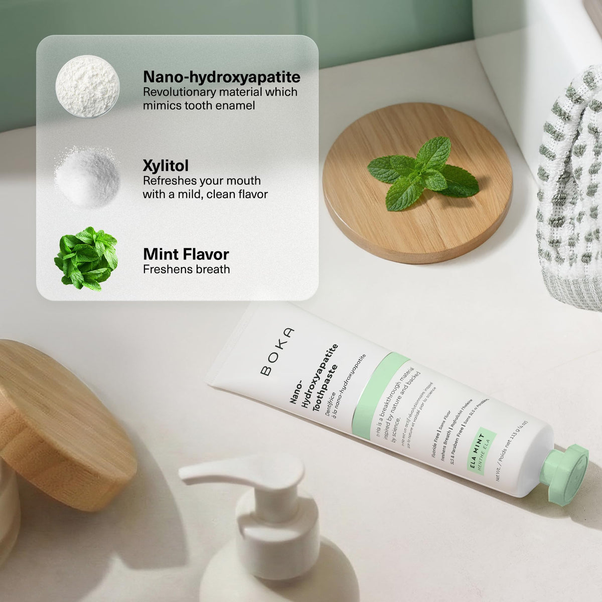 Boka Toothpaste - Nano Hydroxyapatite Toothpaste, Fluoride Free Toothpaste