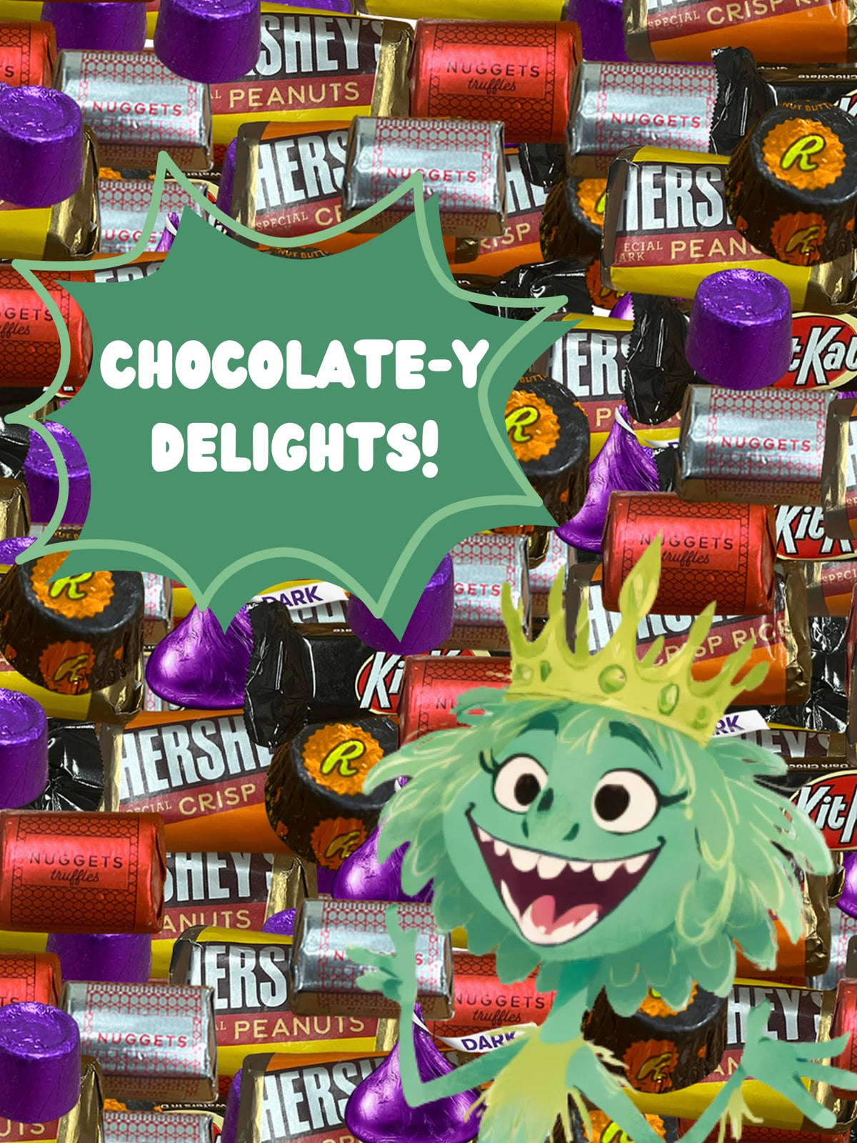 Dark Chocolate Candy Variety - 5 lbs - Kisses Dark, Dark Chocolate - Bulk Dark Chocolate - Individually Wrapped Chocolate