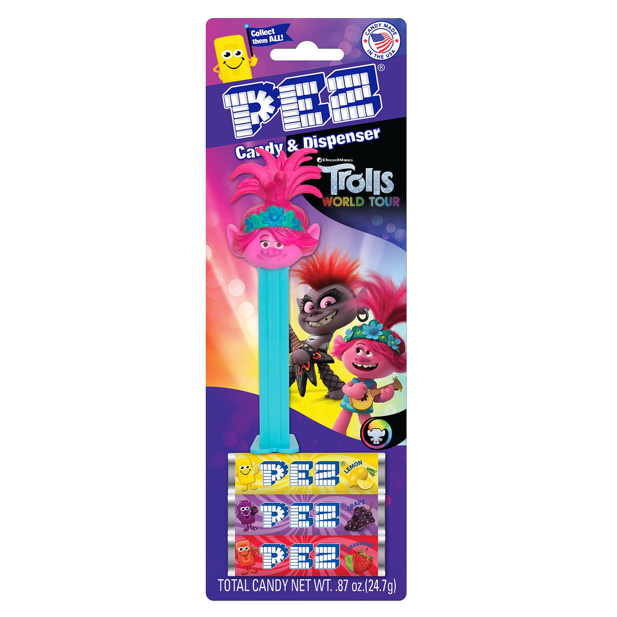 PEZ Trolls Assorted Dispensers, 0.87 Ounce (Pack of 12)