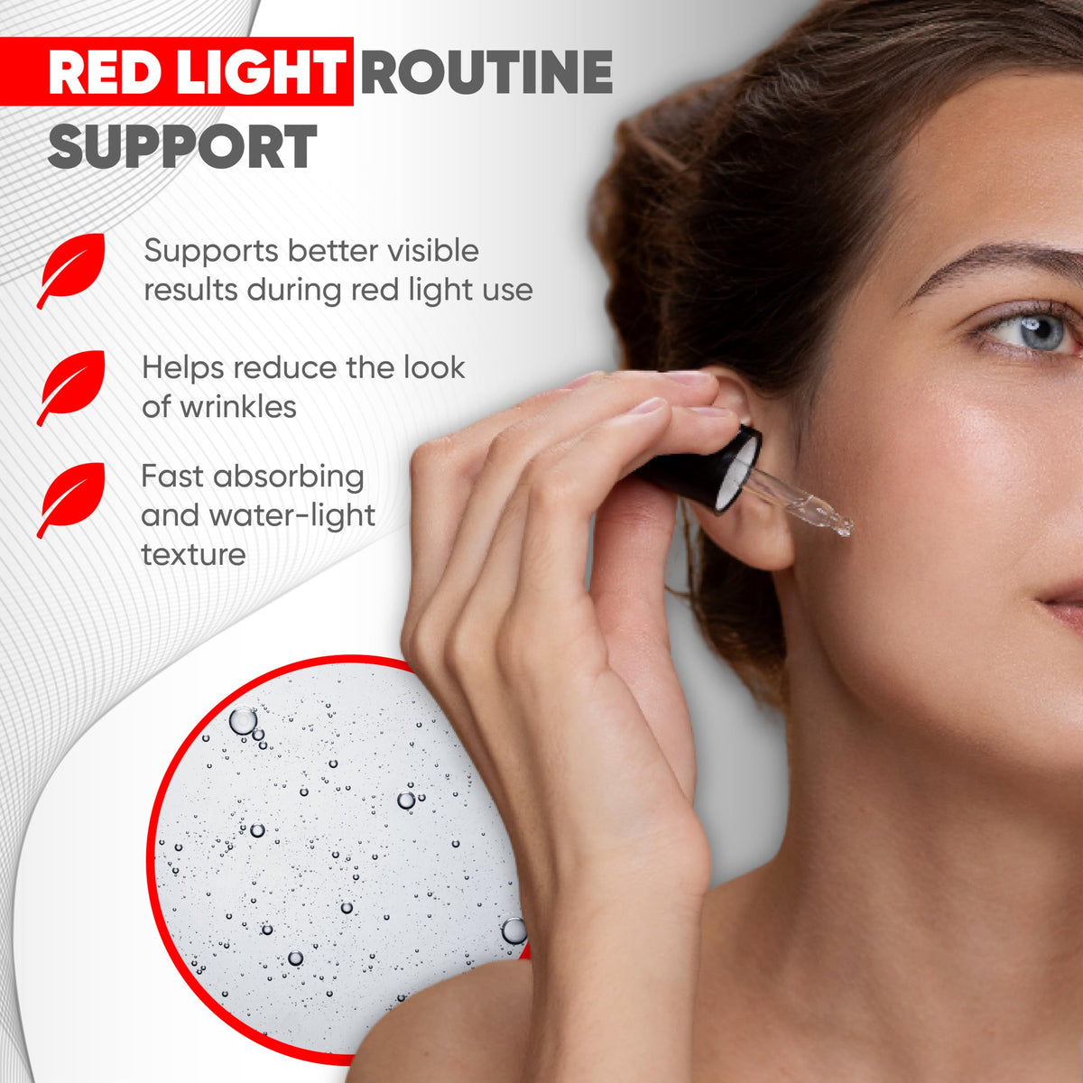 Red Light Therapy Pre Treatment Serum with Copper Peptides, Vegan Exosomes, Hyaluronic Acid & Squalane | Specifically Designed to Prepare Skin Before Every Red Light Therapy Session | 1 fl oz