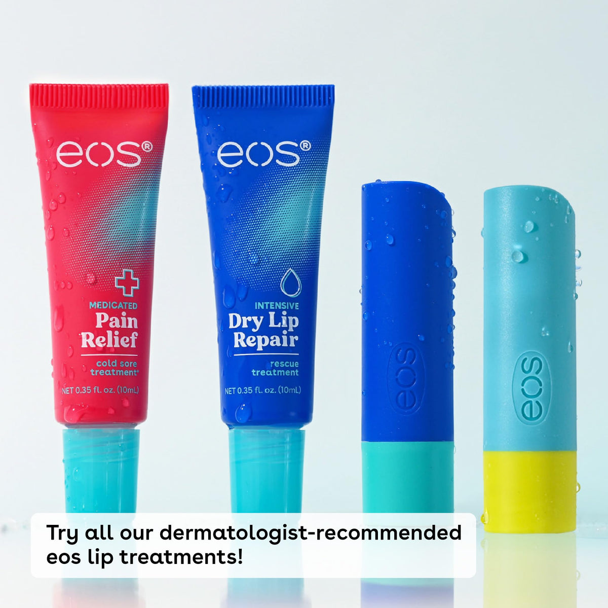 eos The Hero Lip Repair- Strawberry Extract, for Dry Skin, 0.35 oz, 2-Pack