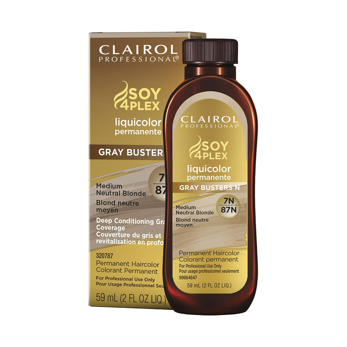 Clairol Professional Permanent Liquicolor For Blonde Hair Color, 7N Med Neutral Blonde, 2 Oz