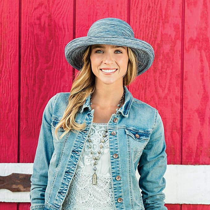 Wallaroo Hat Company Women’s Sydney Sun Hat - UPF 30+ Sun Protection, Packable, Adjustable, Medium - Beach, Travel, Wide Brim