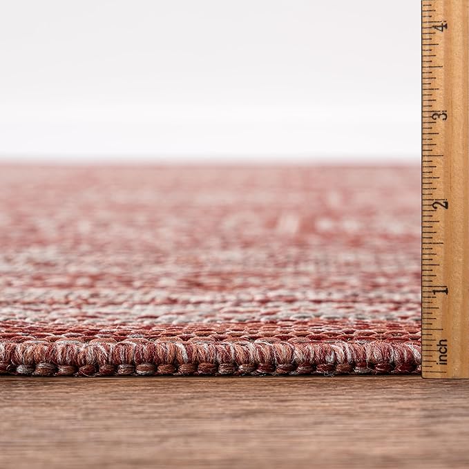 Keen Home Design Terrace Outdoor Runner Rug - 2x8 Washable Indoor/Outdoor Rug for Patio, Kitchen, Balcony, Beach, Garden, Deck and Porch, Size: 2'2"x7'7"