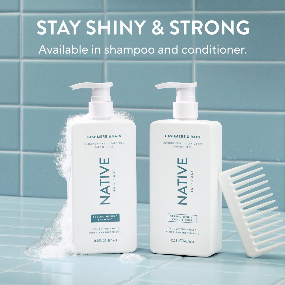 Native Strengthening Shampoo Cashmere & Rain 16.5 fl Oz.
