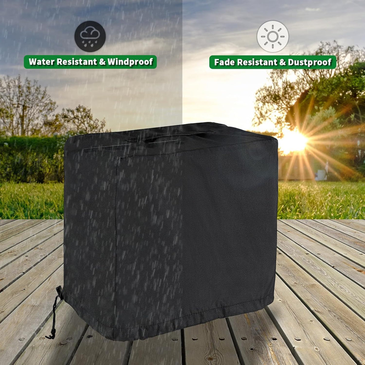 Pellet Smoker Cover for GE Profile Indoor Pellet Smoker, Heavy-Duty 600D Protective Cover for Tabletop Smoker Pellet Smoker Grill