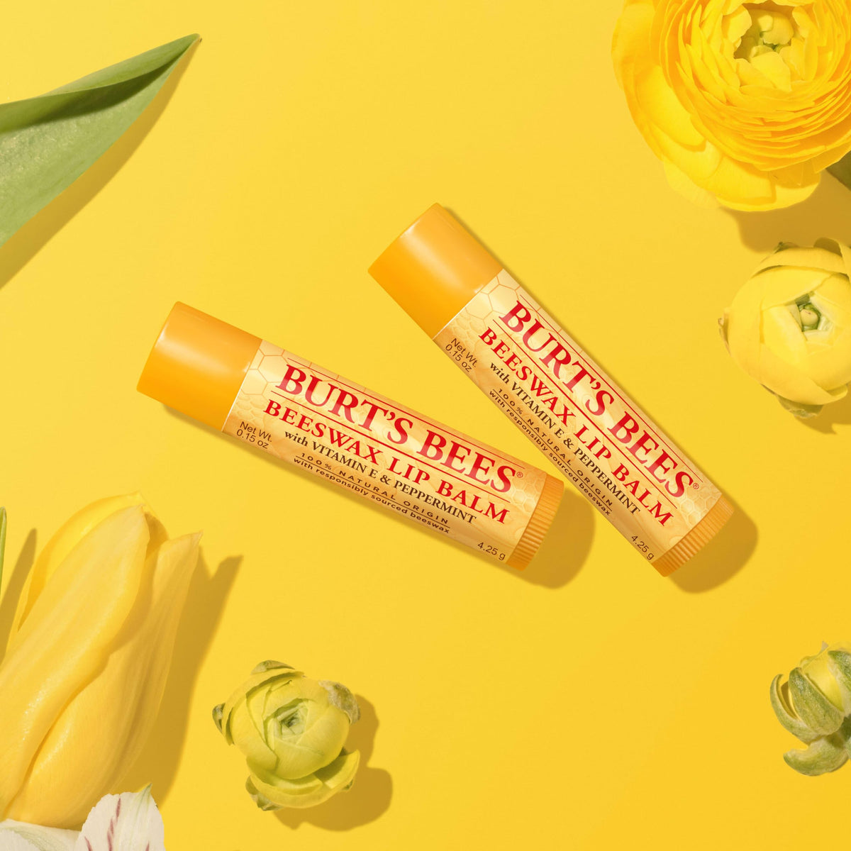 Burt's Bees Lip Balm, Original Beeswax, 0.15 oz., 12 Tubes