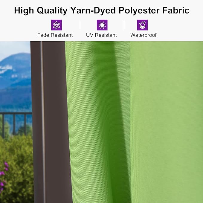 PURPLE LEAF 9' X 11.5' Rectangle Cantilever Umbrella Patio Umbrella Outdoor Aluminum Offset Hanging Umbrella with 360-degree Rotation for Pool Garden Backyard Deck, Green