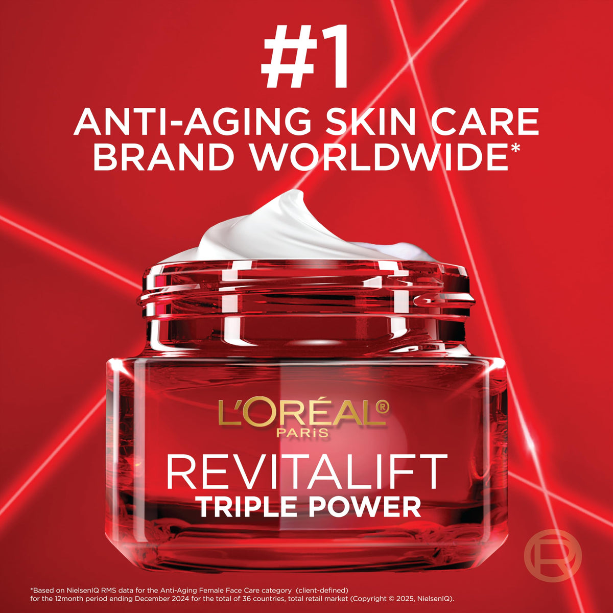 L'Oreal Paris Revitalift Triple Power Anti-Aging Face Moisturizer, Pro Retinol, Hyaluronic Acid & Vitamin C to Reduce Wrinkles, Firm & Brighten Skin, 1.7 Oz