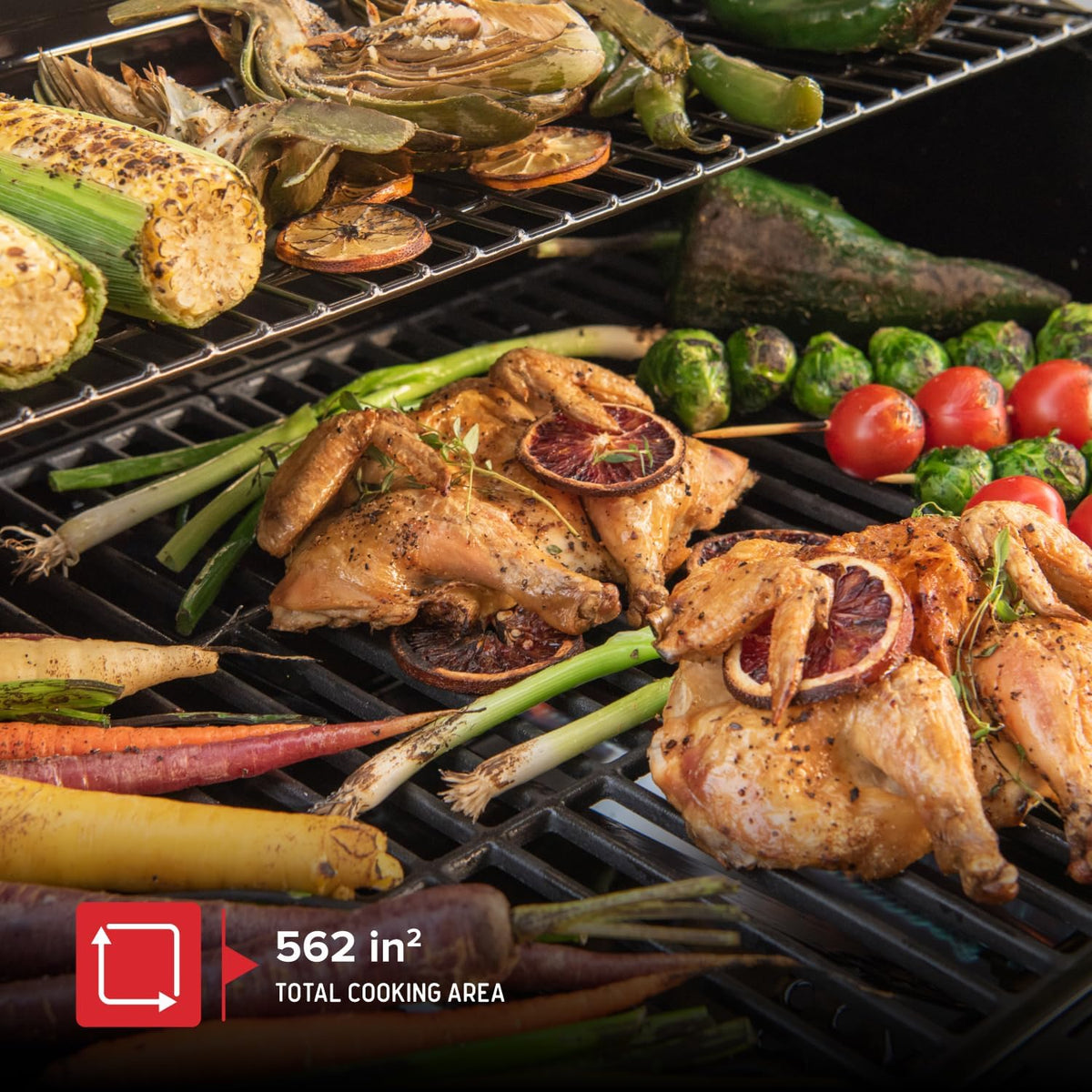 Nexgrill 4-Burner Propane Gas Grill with Side Burner, 52,000BTUs, 562 SQ. In. Cooking Space, BBQ Grill with Stainless Steel Lid & Control Panel for Outdoor Cooking, Patios, and More - 720-0925PA