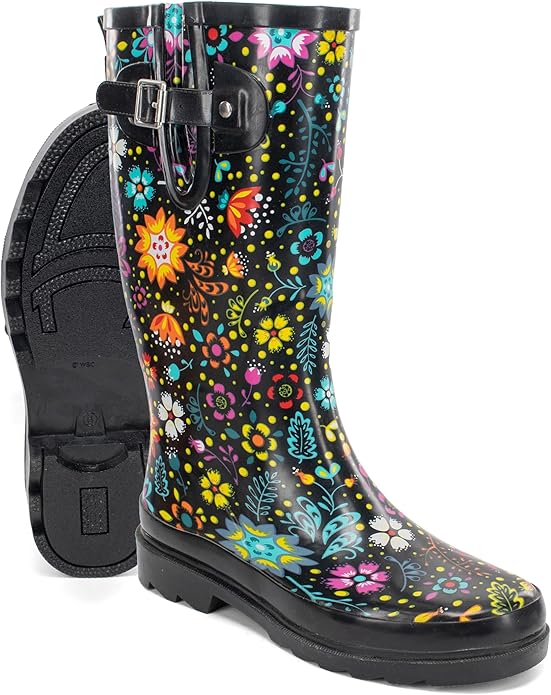 Western Chief Women's Tall Waterproof Rain Boot Outdoor Garden Shoes