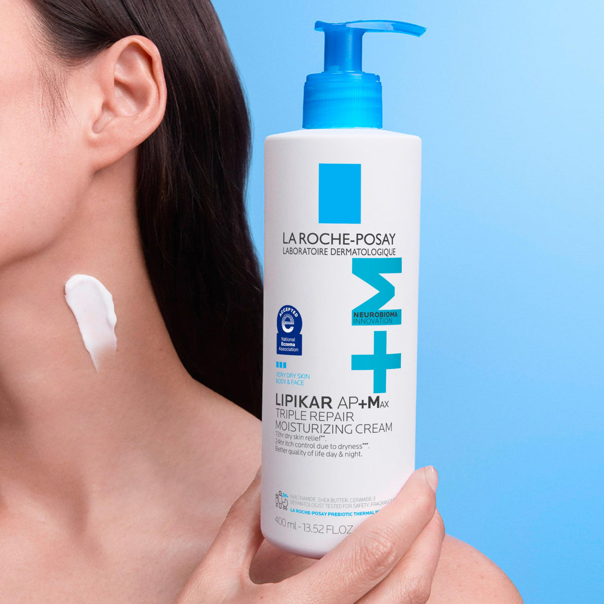 La Roche-Posay Lipikar AP+Max Triple Repair Moisturizing Body Cream,13.52oz