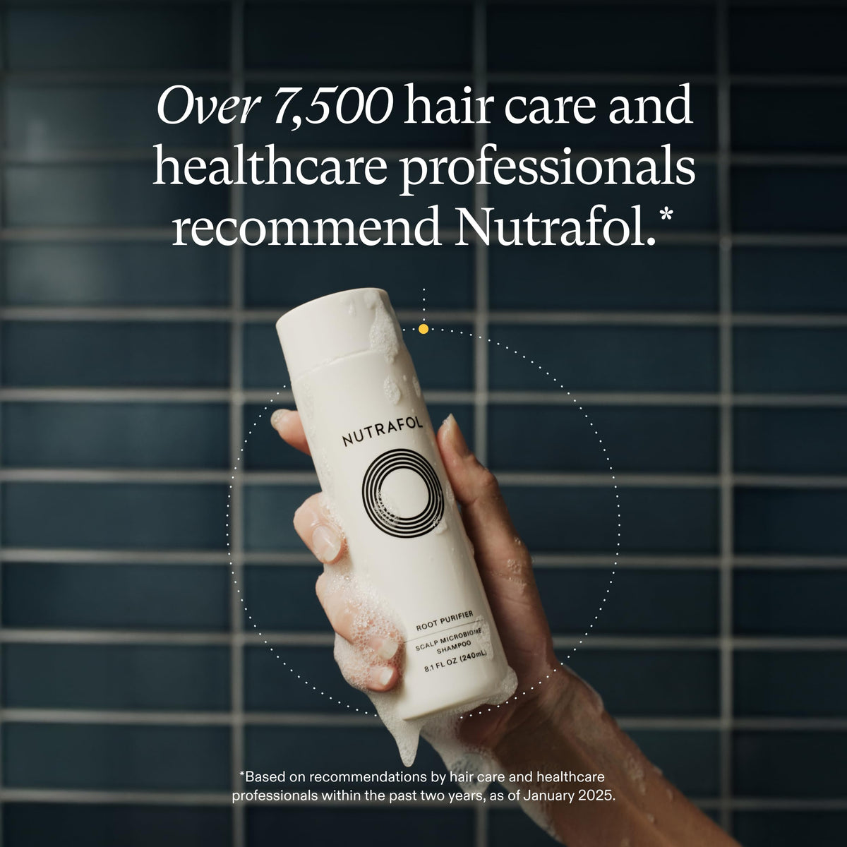 Nutrafol Shampoo for Thinning Hair, Hydrating, Color Safe, 8.1 Fl Oz