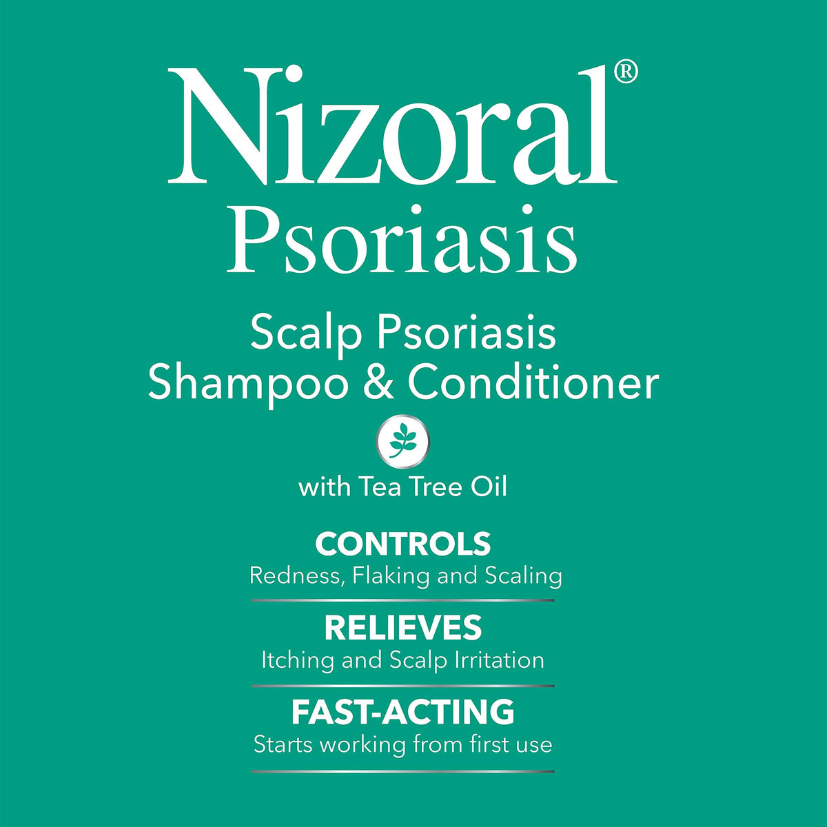 Nizoral Psoriasis Shampoo & Conditioner, 11 Oz, Gentle Scalp Treatment