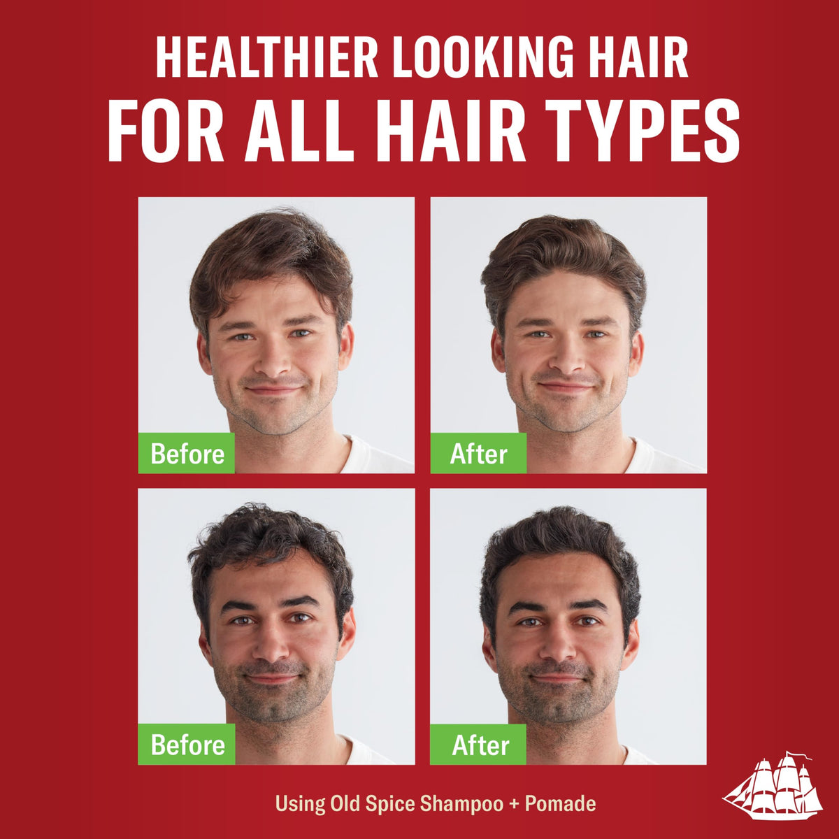 Old Spice Mens 2-in-1 Shampoo and Conditioner Set, Fiji, Coconut & Tropical Wood Scent, For All Hair Types, Healthier, Fuller, Moisturized Looking Hair, 21.9 fl oz Each, Twin Pack
