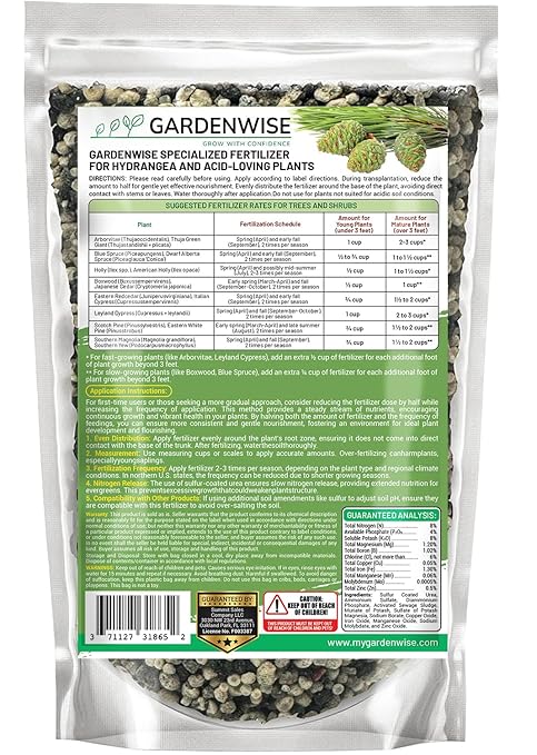 Evergreen Fertilizer – All-Purpose Granular Plant Food for Outdoor Trees and Shrubs, Azaleas, Magnolias, Pines & Arborvitae – Slow-Release Formula (2 quarts)