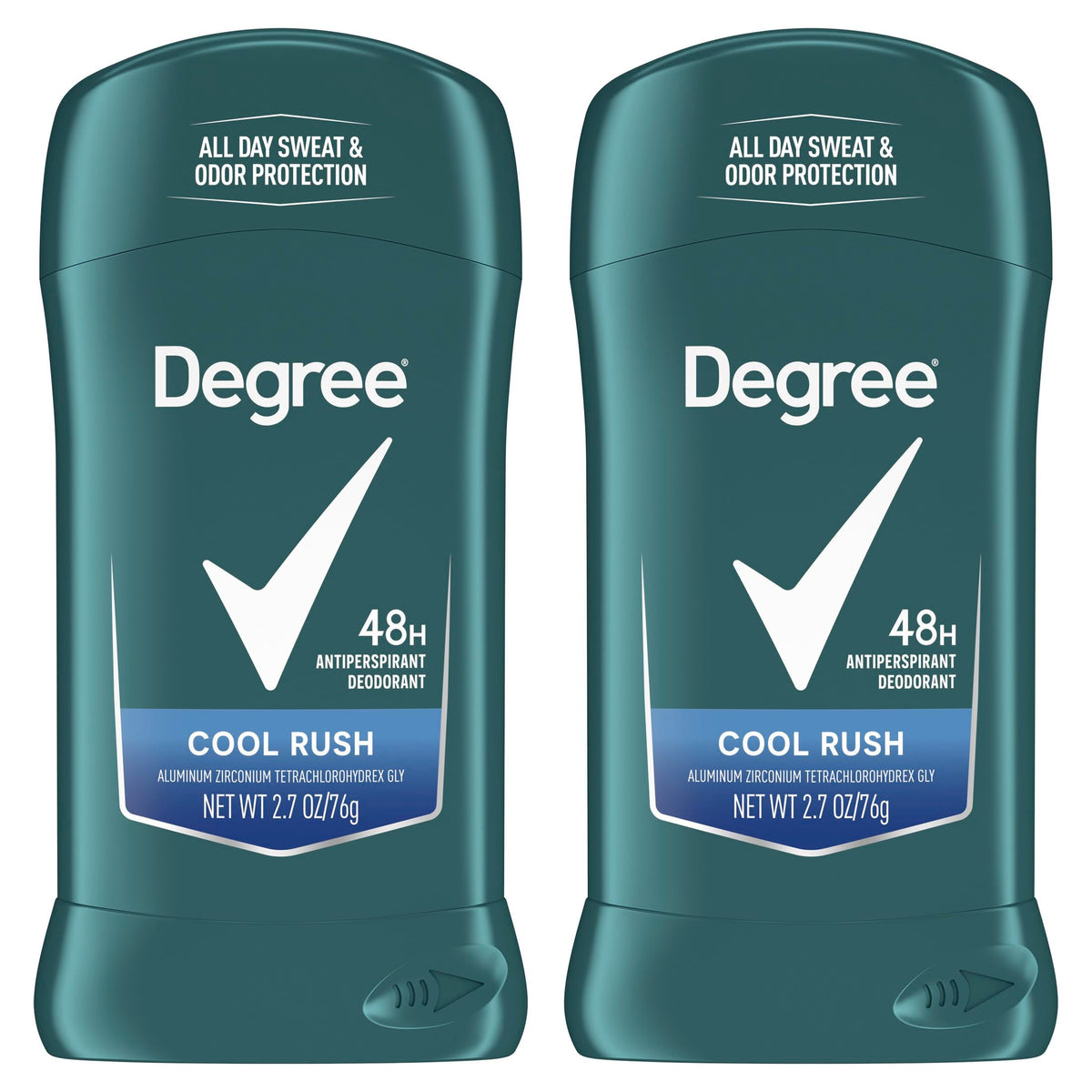Degree Men Original Antiperspirant Cool Rush Twin Pack Sweat 2 Pack 2.7 oz