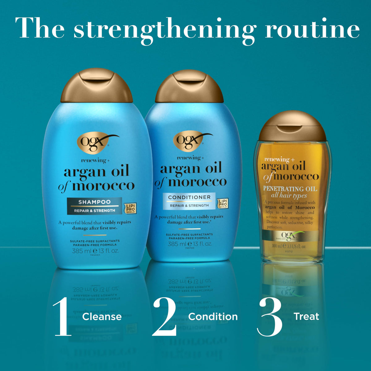 OGX Renewing + Argan Oil of Morocco Repairing Shampoo, 25.4 fl. oz