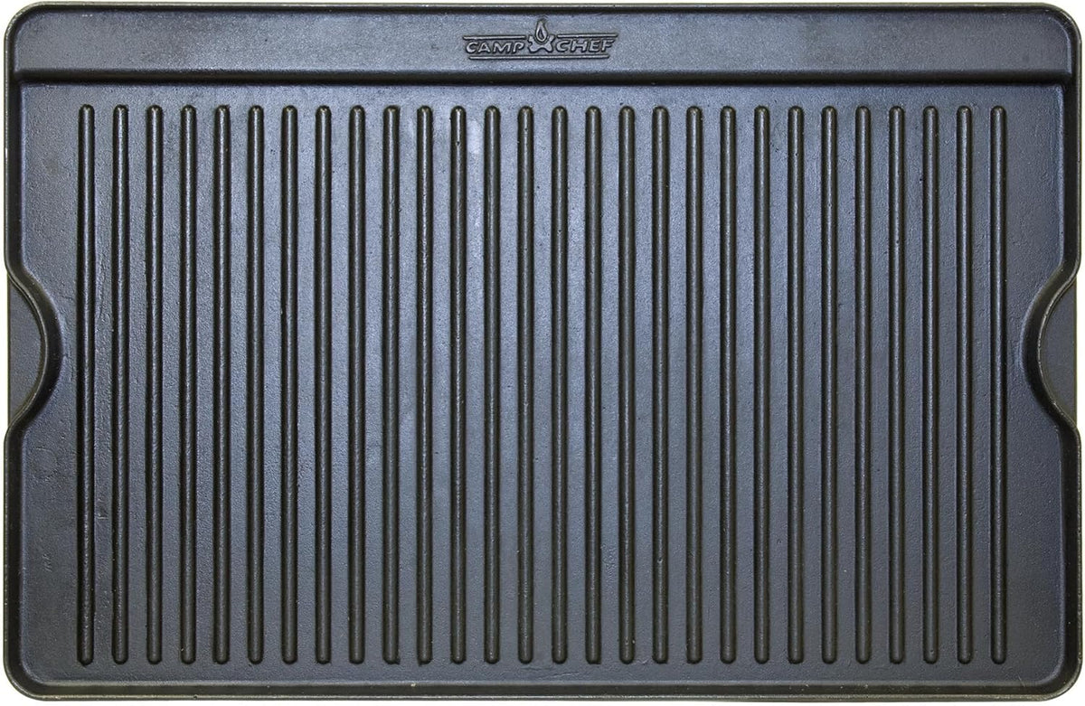 Camp Chef Reversible Pre-seasoned Cast Iron Griddle, Cooking Surface 16" x 24"