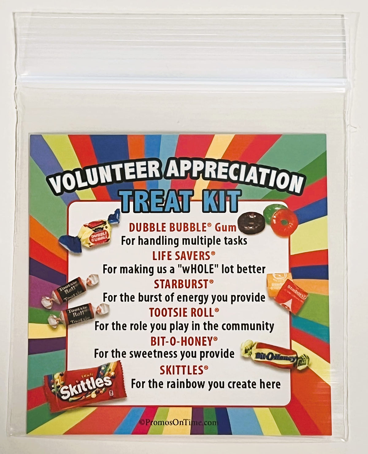 Volunteer Appreciation Treat Survival Kit (12 kits per pack) Gifts for National Volunteer Week