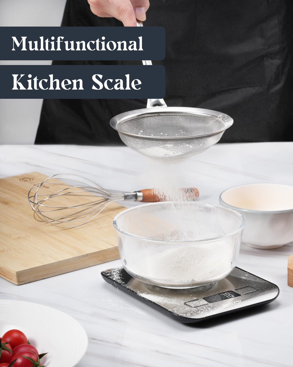 Tcsxady Food Scale, Digital Kitchen Scale with Grams & Ounces Units, 11lb