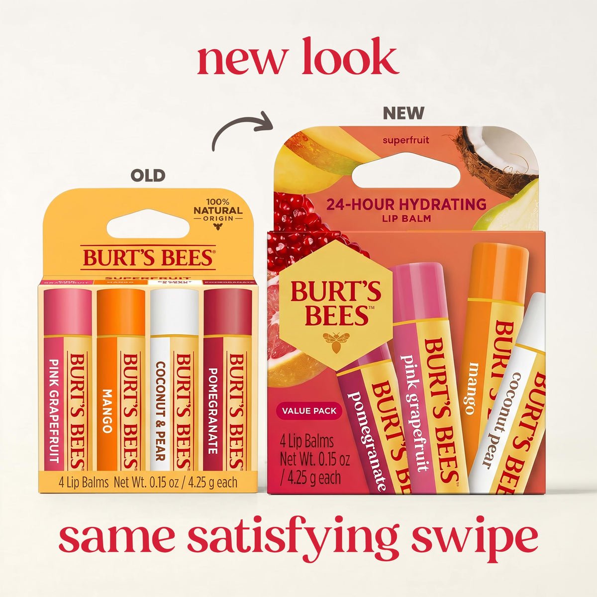 Burt's Bees 100% Natural Moisturizing Lip Balm (Superfruit)