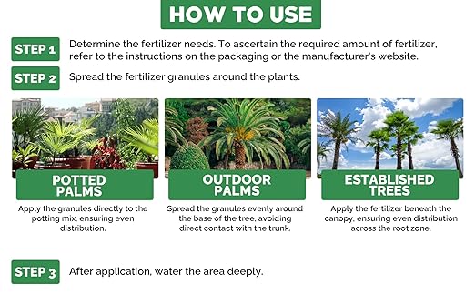 8-4-8 Professional Palm Tree Fertilizer Plant Food; for Indoor Potted Plants and Outdoor Landscape Palm Trees; Quick-Release Nitrogen Fertilizer and Continuous Feeding (3 QUARTS)