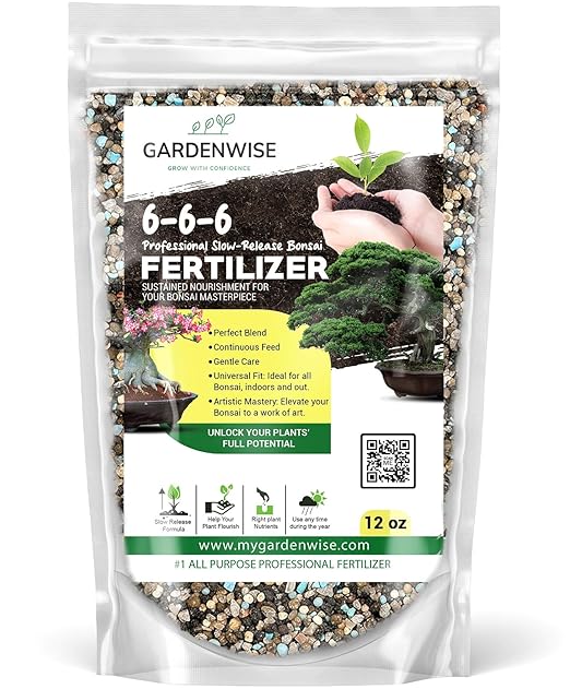 Bonsai Fertilizer Pellets – Slow-Release Bonsai Tree Fertilizer & Food for Compact Growth, Dense Branching & Healthy Roots | Ideal for All Bonsai & Money Tree (12 OZ)