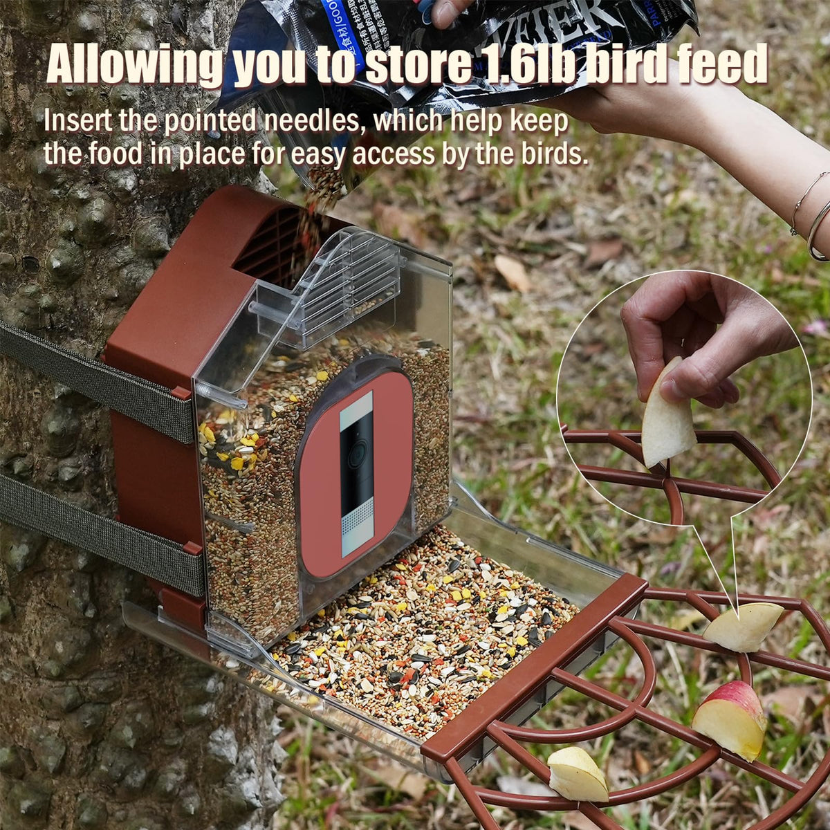 Zivif Smart Bird Feeder for Ring Stick Up Camera Case (Camera Not Included)