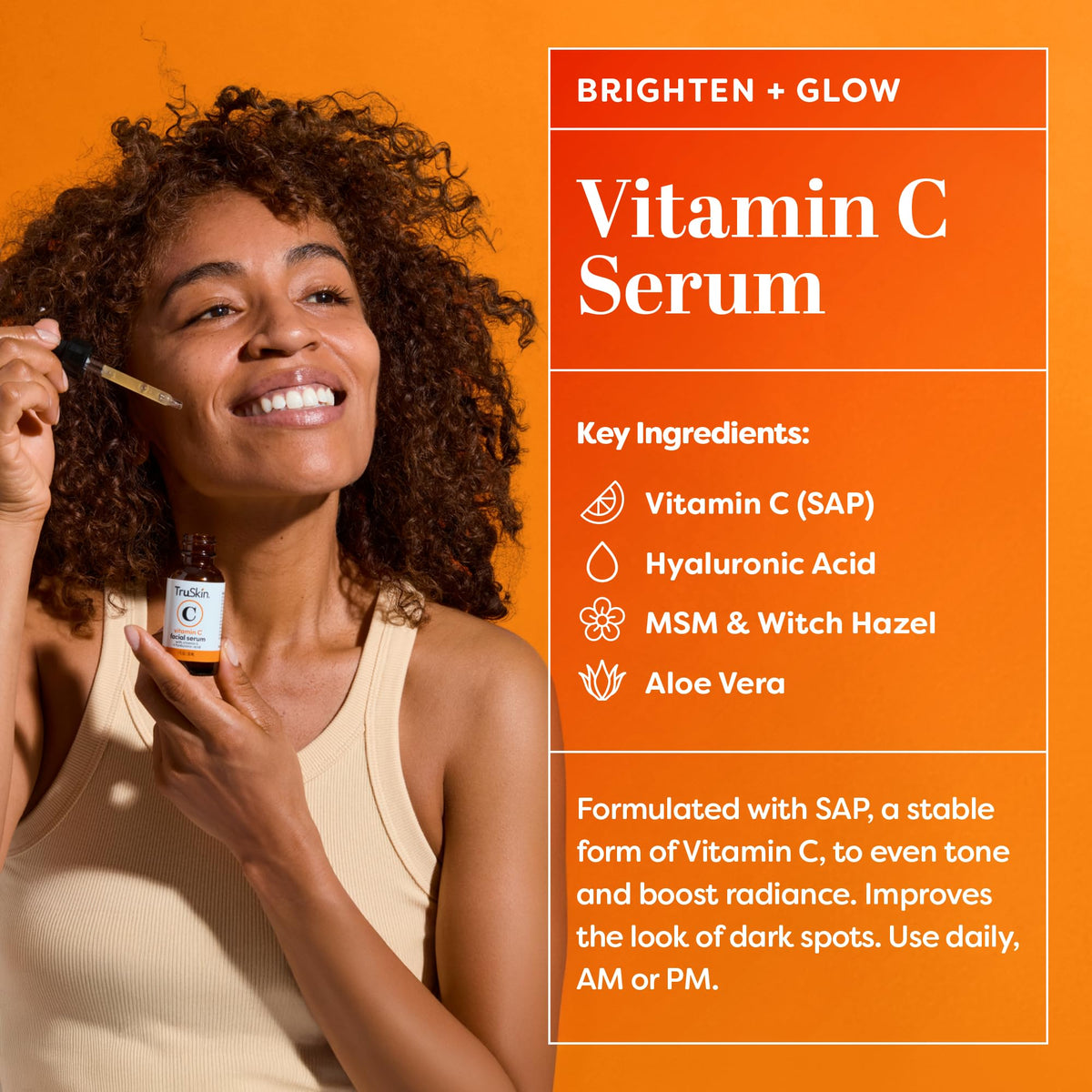 TruSkin Serum Trio with Vitamin C, Retinol & Hyaluronic Acid, 1 fl oz Each