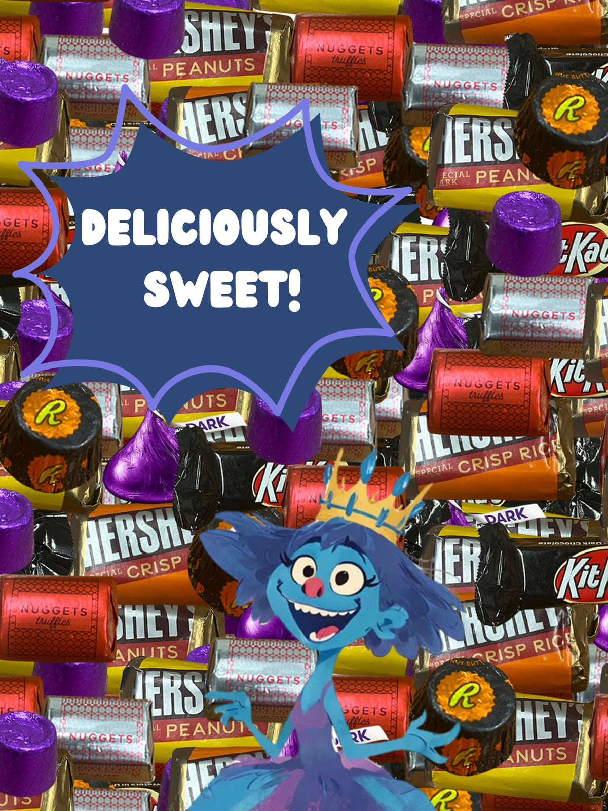 Dark Chocolate Candy Variety - 5 lbs - Kisses Dark, Dark Chocolate - Bulk Dark Chocolate - Individually Wrapped Chocolate