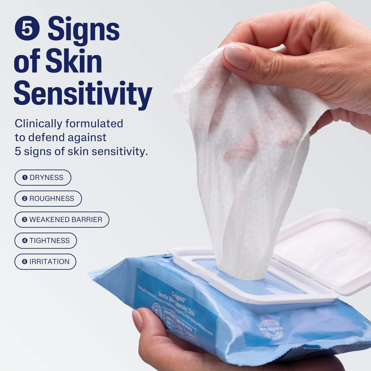 Cetaphil Cleansing Face & Body Wipes, Fragrance Free, 25ct, 3-Pack