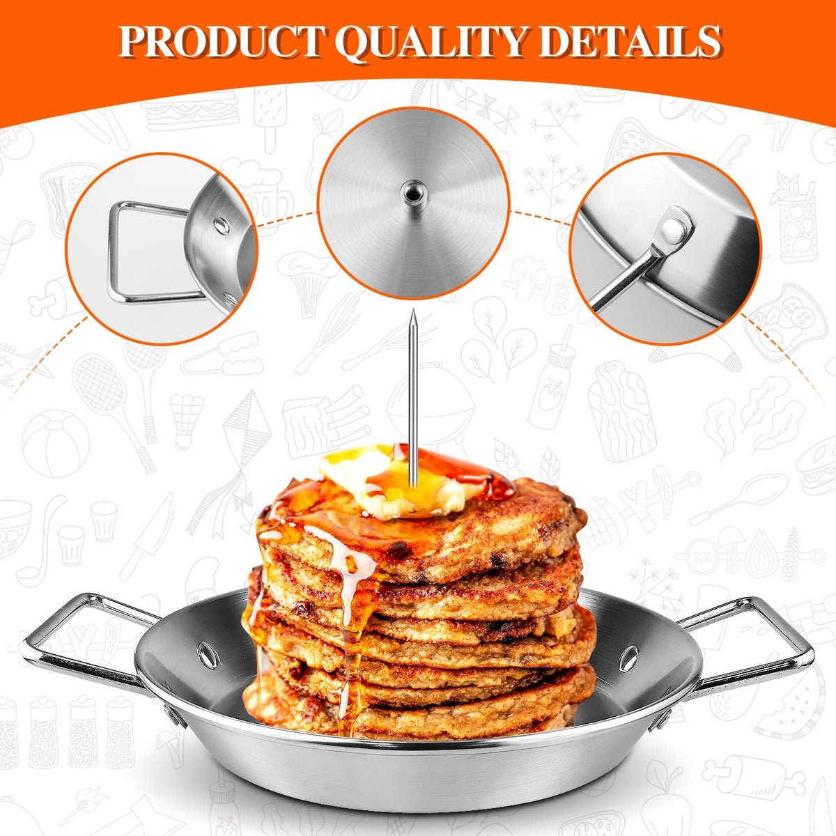 Al Pastor Skewer for Grill -Vertical Barbecue Stand Al Pastor, Kebabs, Shawarma, Gyros, with 10.5 inch base plate and 3 detachable sharp barbecue accessories (8”/10"/12”)& Brushes，Barbecue gloves
