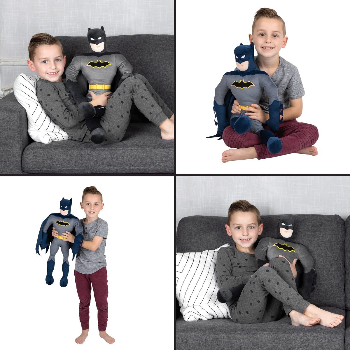 Franco Kids Bedding Super Soft Plush Cuddle Pillow Buddy, One Size, Batman